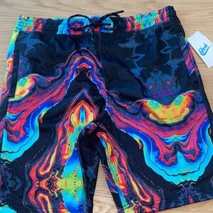 New - Vibrant Drill Clothing Co. Psychedelic Multicolor Men's Shorts‎